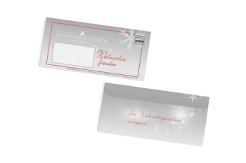 Briefumschlag Görlitz Weihnachten Modehaus Schwind's Erben 2014