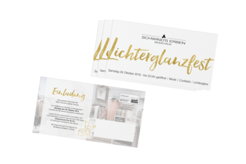 Werbepostkarte Görlitz Einladung Lichterglanzfest Schwind's Erben 2016
