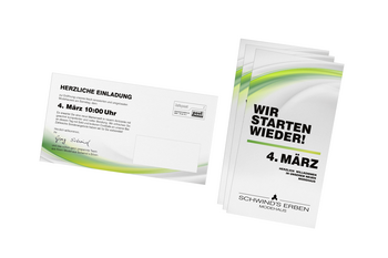 Foto von der Werbepostkarte Görlitz Neueröffnung Schwind's Erben 2017
