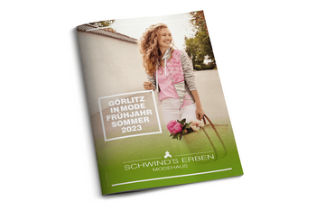 Foto vom Mode Magazin "GÖRLITZ IN MODE" vom Modehaus Schwind's Erben in Görlitz Frühjahr/Sommer 2023