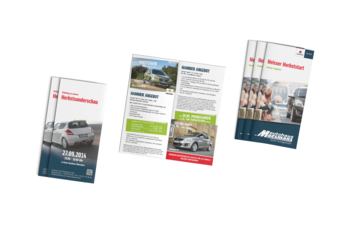 Flyer 4-seitig Görlitz Autohaus Maesmans Herbstschau
