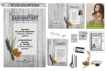 Foto vom Werbekonzept - Plakat, Anschreiben, Gutschein, Magazin, Social Media & Geschäftsaushang - Saisonstart H/W 2017 Modehaus Schwind's Erben Görlitz