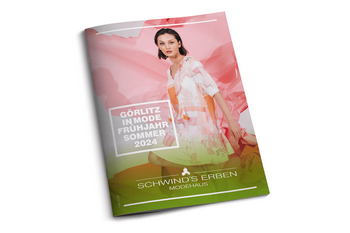 Foto vom Mode Magazin "GÖRLITZ IN MODE" vom Modehaus Schwind's Erben in Görlitz Frühjahr/Sommer 2024