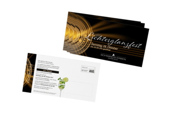 Werbepostkarte Görlitz Einladung Lichterglanzfest Schwind's Erben 2017