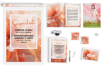 Foto vom Corporate Design - Plakat, Anschreiben, Gutschein, Prospekt & Geschäftsaushang - Saisonstart F/S 2024 Modehaus Schwind's Erben Görlitz