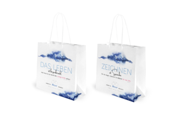 Papiertragetasche quadratisch 24 x 9 x 24 cm Augenoptik Meyer Berlin