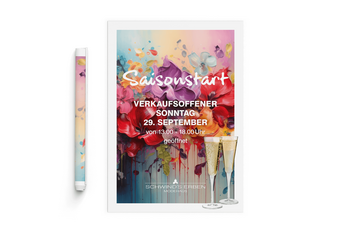 Foto vom Plakat Saisonstart Herbst/Winter im Modehaus Schwind's Erben Görlitz 2024