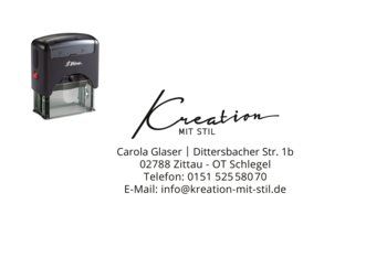 Stempel mit Logo Görlitz Kreation mit Stil Carola Glaser