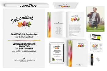 Corporate Design Werbung Saisonstart H/W 2020 Modehaus Schwind's Erben Görlitz