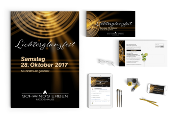 Werbung Lichterglanzfest Modehaus Schwind's Erben Görlitz 2017
