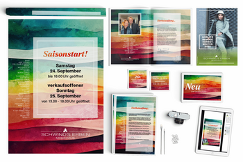 Foto vom Werbekonzept - Plakat, Anschreiben, Gutschein, Prospekt & Geschäftsaushang - Saisonstart H/W 2022 Modehaus Schwind's Erben Görlitz