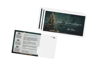 Foto von der personalisierten Werbepostkarte / Flyer - Weihnachten Augenoptik Thomas Wünsche Görlitz 2023