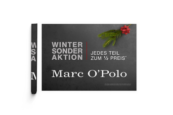Foto vom Plakat Winteraktion im Modehaus Schwind's Erben Görlitz 2021