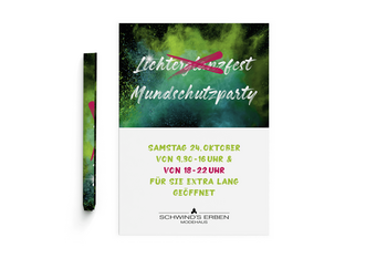 Foto vom Plakat Lichterglanzfest im Modehaus Schwind's Erben Görlitz 2020
