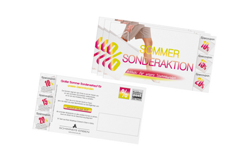 Foto vom Flyer / Werbepostkarte 2-seitig Görlitz Schwind's Sommeraktion 2011