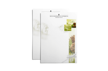 Foto vom Weihnachtsbriefpapier Görlitz Modehaus Schwind's Erben 2014