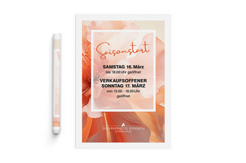 Foto vom Plakat Saisonstart Frühjahr/Sommer im Modehaus Schwind's Erben Görlitz 2024