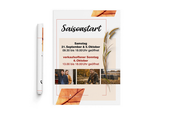 Foto vom Plakat Saisonstart Herbst/Winter im Modehaus Schwind's Erben Görlitz 2019