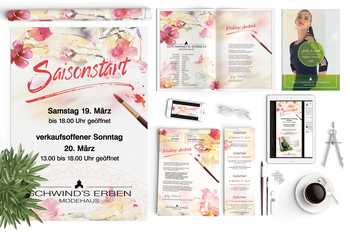 Corporate Design Werbung Saisonstart F/S 2016 Modehaus Schwind's Erben Görlitz